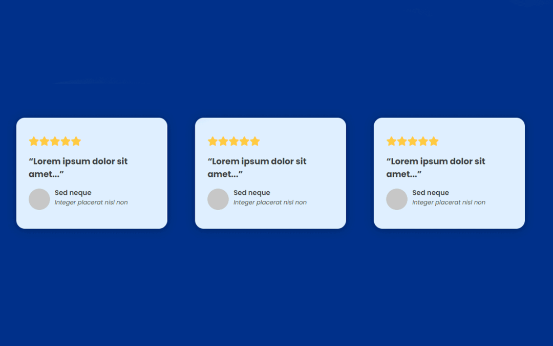 Testimonial Feature – Three Columns