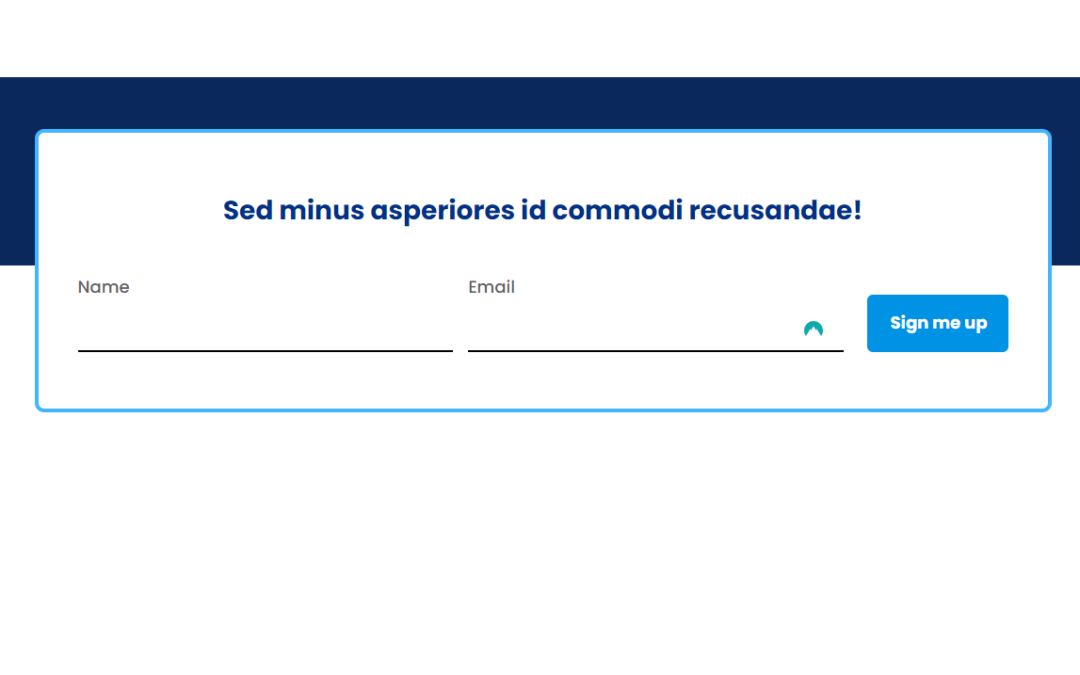 Lead Capture – Name & Email