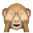 Monkey emoji hiding face