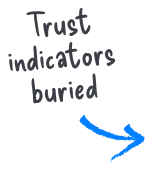 hidden trust indicators label