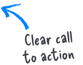 clear call to action label