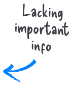 lacking important info label