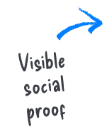 visible social proof label