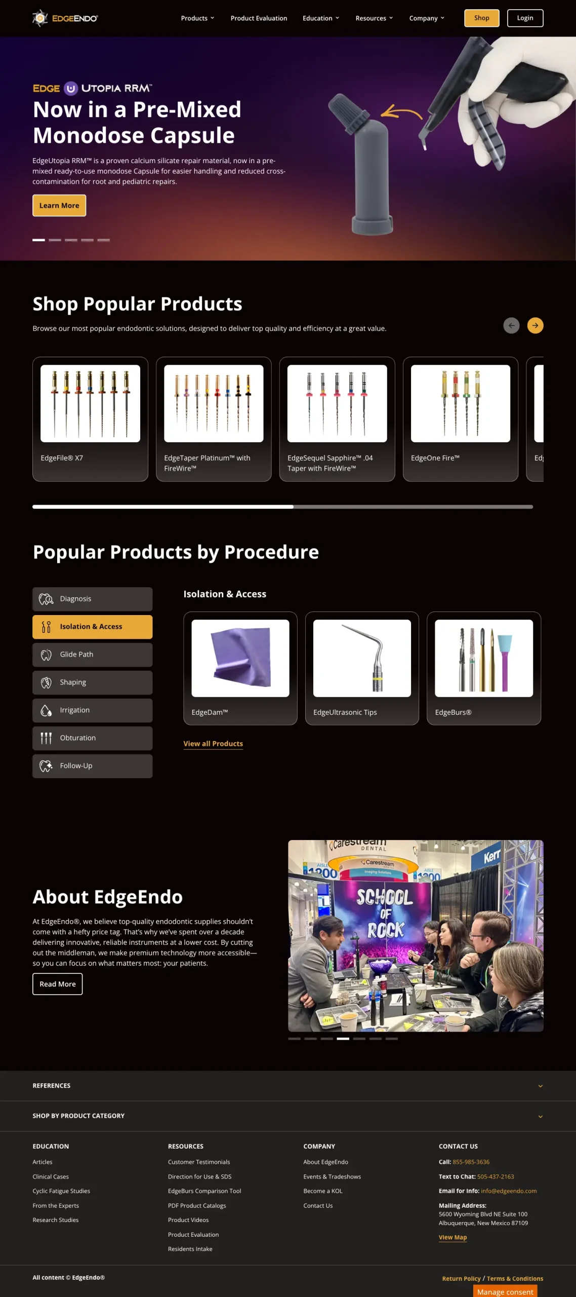 Edge Endo Website
