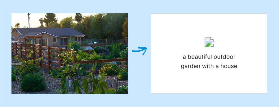 An example of an image's alt text